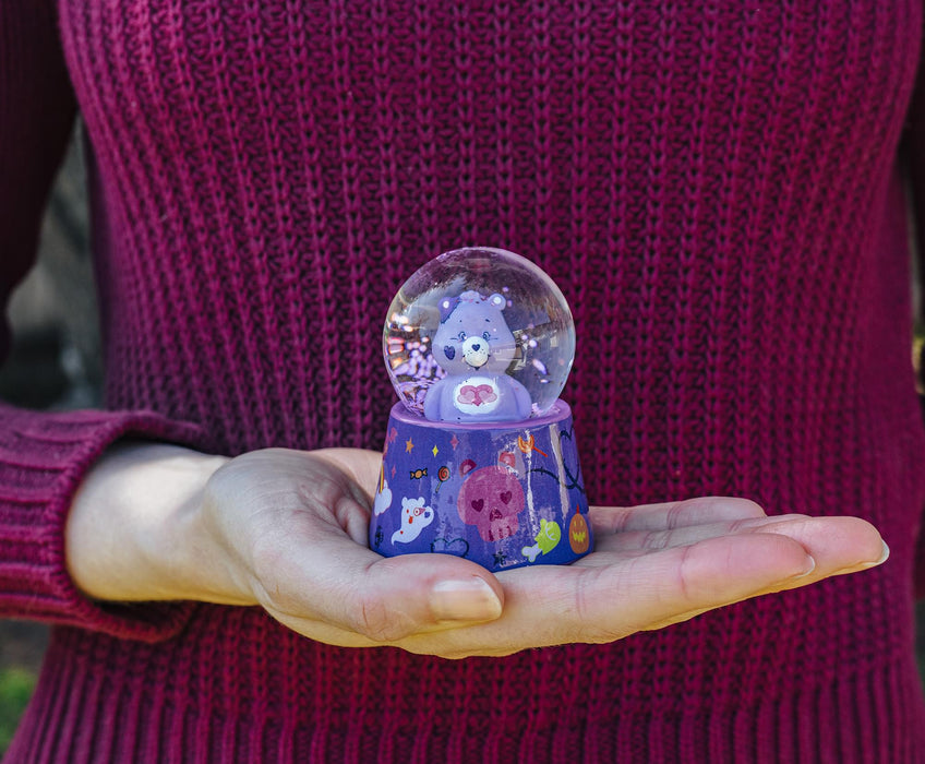 Care Bears - Harmony Bear Frankenstein 3-Inch Mini Light-Up Snow Globe