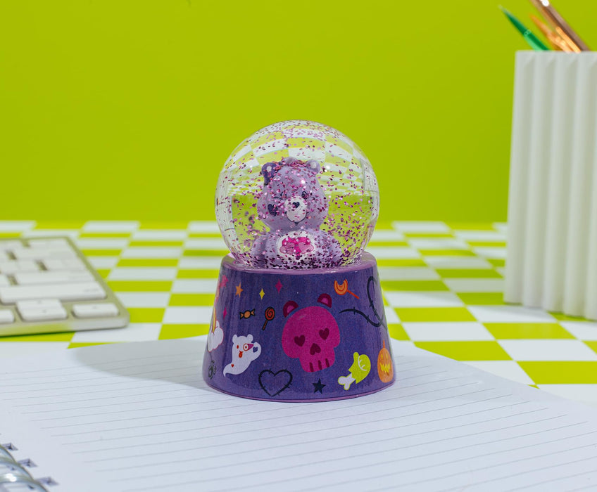 Care Bears - Harmony Bear Frankenstein 3-Inch Mini Light-Up Snow Globe