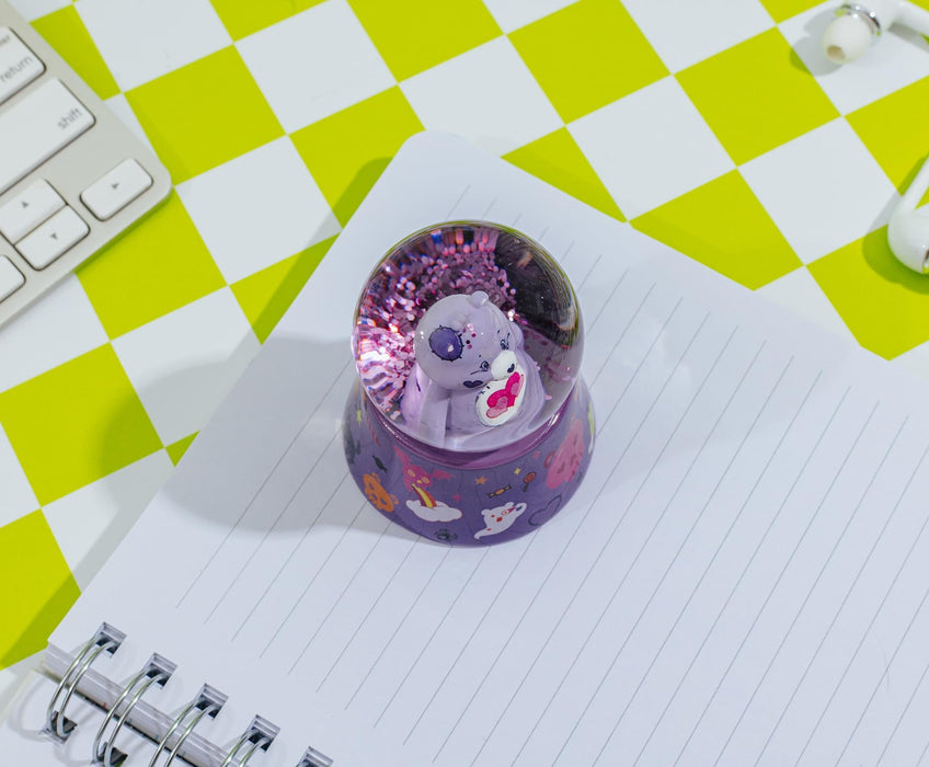 Care Bears - Harmony Bear Frankenstein 3-Inch Mini Light-Up Snow Globe