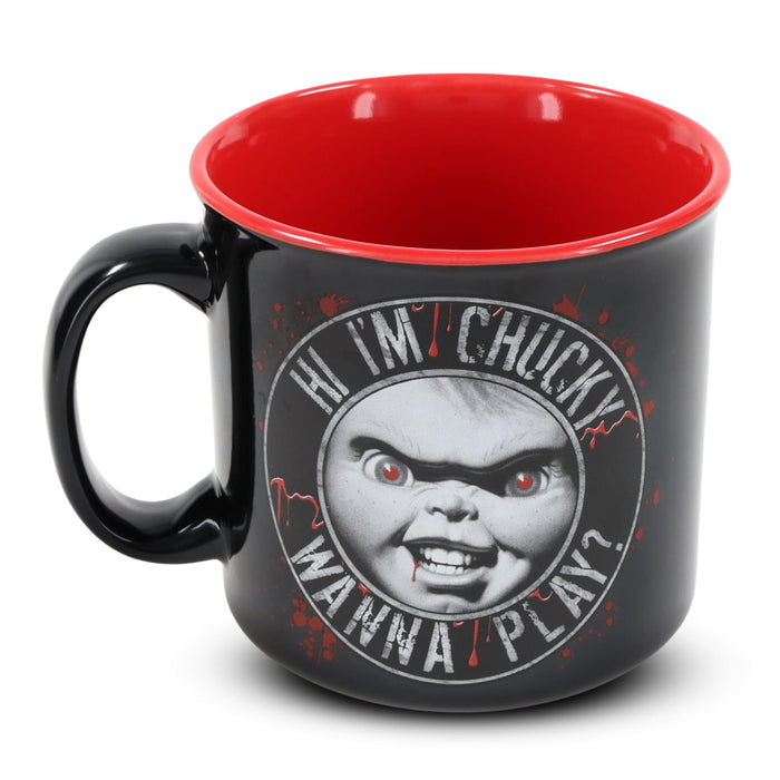 Child's Play "Hi, I'm Chucky" Ceramic Camper Mug | Holds 20 Ounces