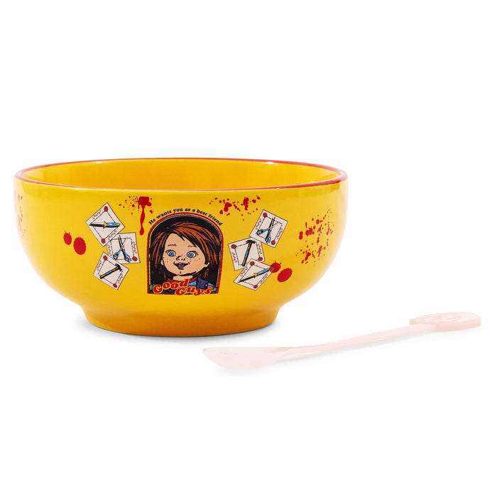 Child's Play - Good Guys Ceramic Bowl with Color-Changing Spoon | Holds 28 Ounces
