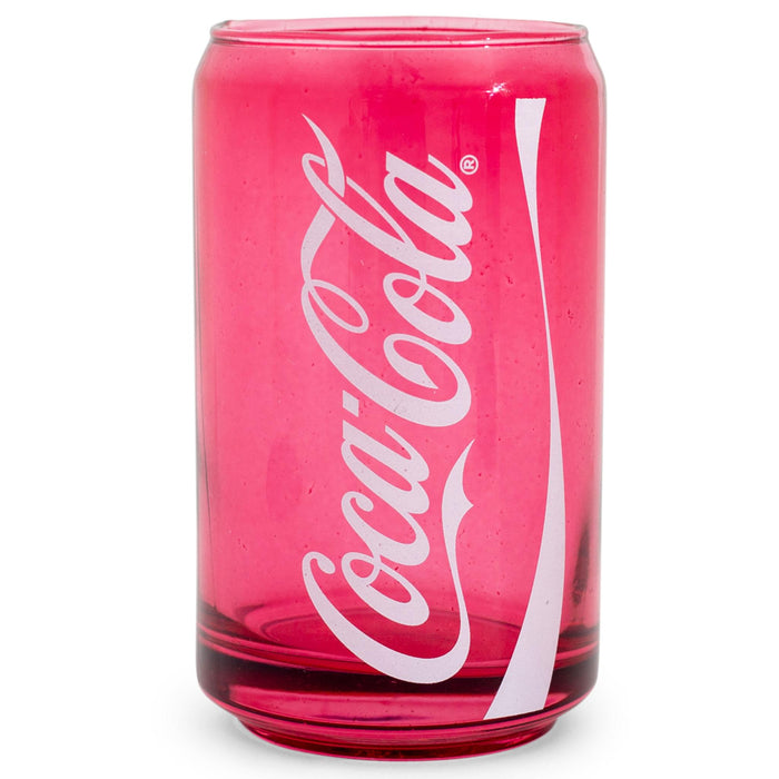 Coca-Cola Can-Shaped Red Glass Cup | Holds 10 Ounces