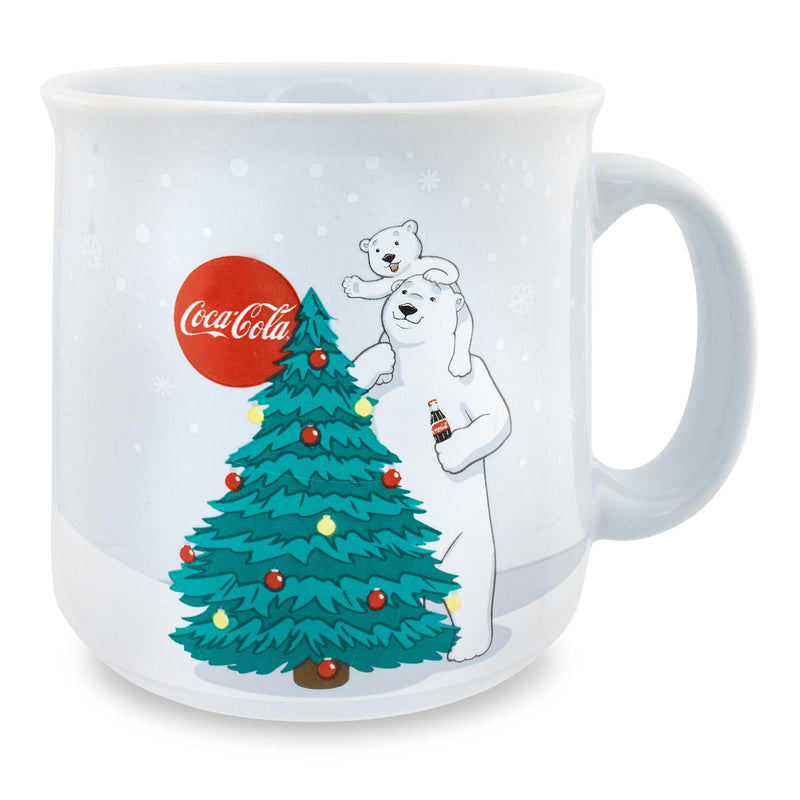 Coca-Cola Holiday Polar Bears Ceramic Camper Mug | Holds 20 Ounces product image 1 of 8