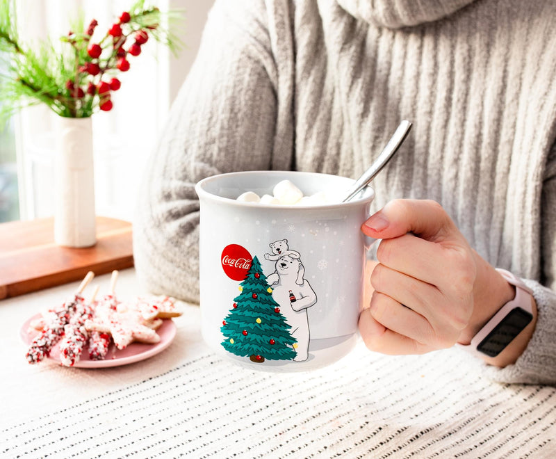 Coca-Cola Holiday Polar Bears Ceramic Camper Mug | Holds 20 Ounces product image 8 of 8