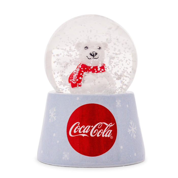 Coca-Cola - Holiday Polar Bear 3-Inch Mini Light-Up Snow Globe