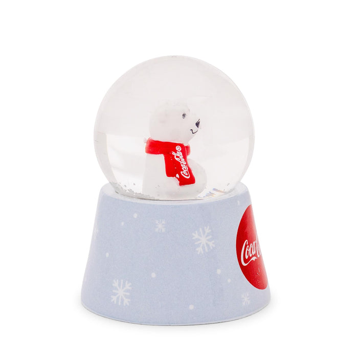Coca-Cola - Holiday Polar Bear 3-Inch Mini Light-Up Snow Globe