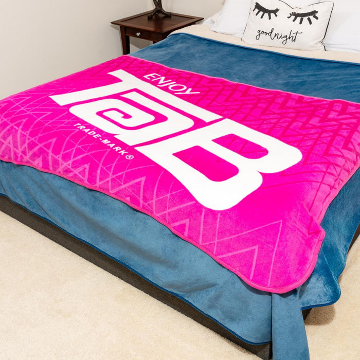 Coca-Cola - Tab Logo Fleece Throw Blanket | 45 x 60 Inches