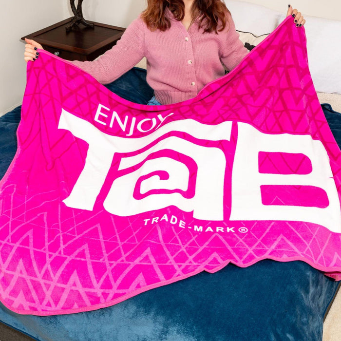 Coca-Cola - Tab Logo Fleece Throw Blanket | 45 x 60 Inches
