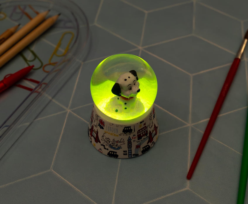Disney 101 Dalmatians Lucky 3-Inch Mini Light-Up Snow Globe