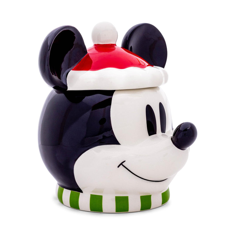 Disney Santa Mickey Mouse 6-inch Sculpted Ceramic Snack Jar product image 2 of 10