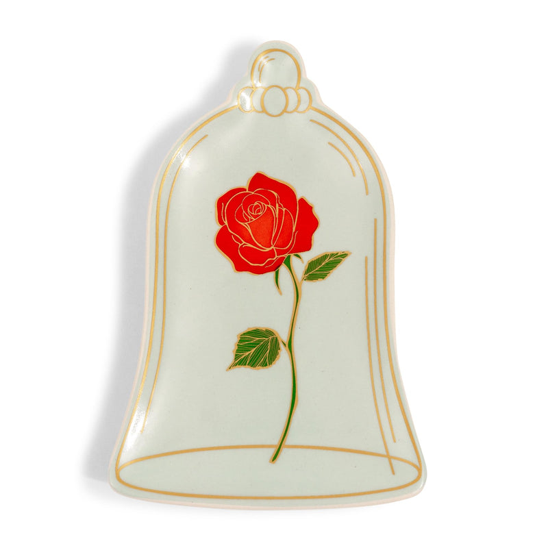 Disney - Beauty and The Beast Enchanted Rose Sculpted Ceramic Trinket Tray