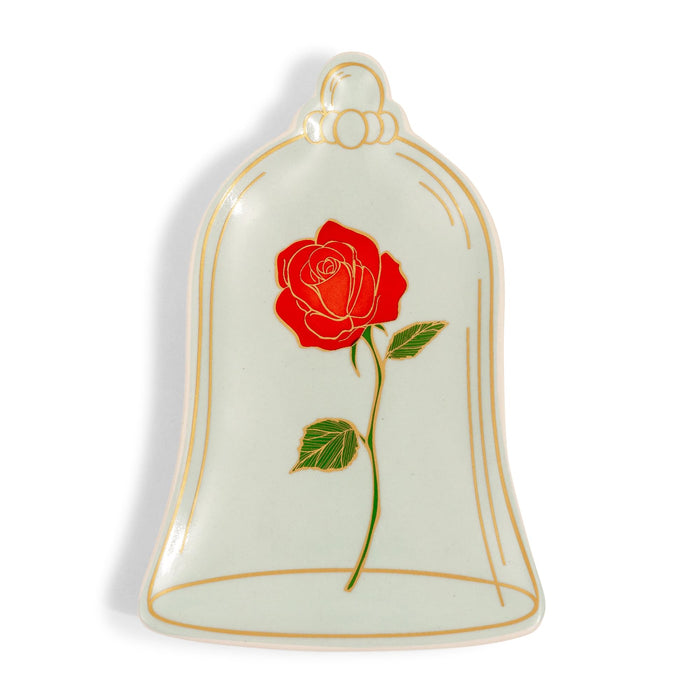 Disney - Beauty and The Beast Enchanted Rose Sculpted Ceramic Trinket Tray