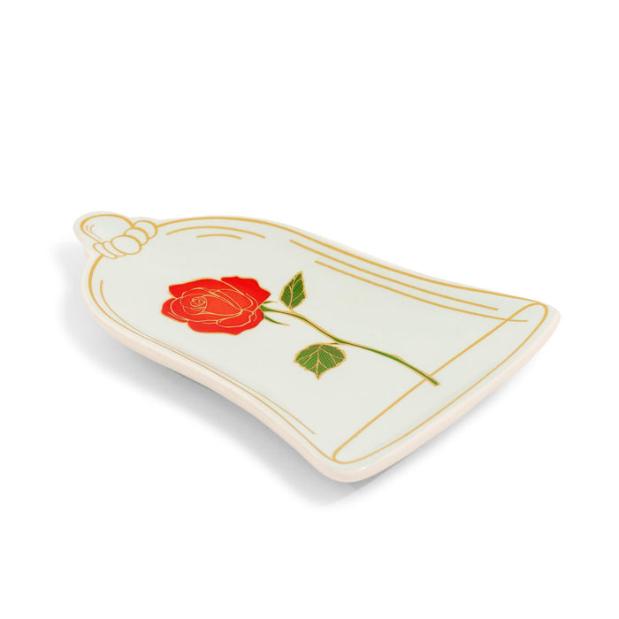 Disney - Beauty and The Beast Enchanted Rose Sculpted Ceramic Trinket Tray