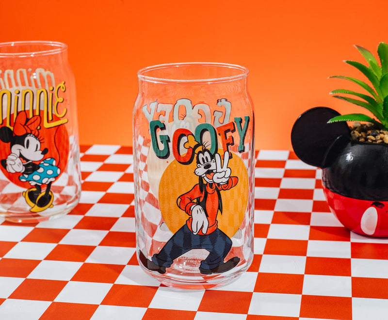 Disney Mickey Mouse and Friends 4-Piece Glass Can Set | Each Holds 16 Ounces product image 7 of 7