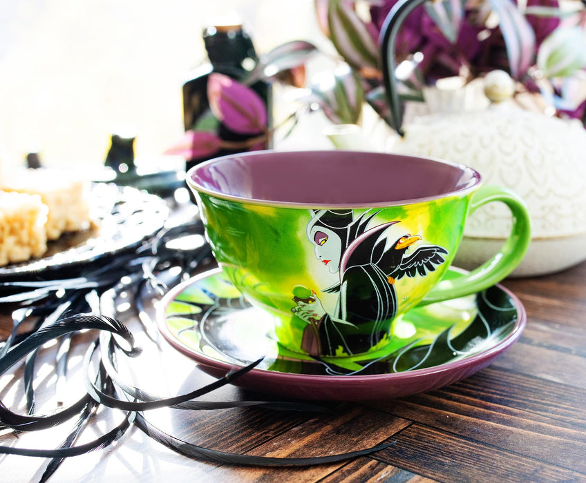 Disney Villains Maleficent Ceramic Teacup and Saucer Set