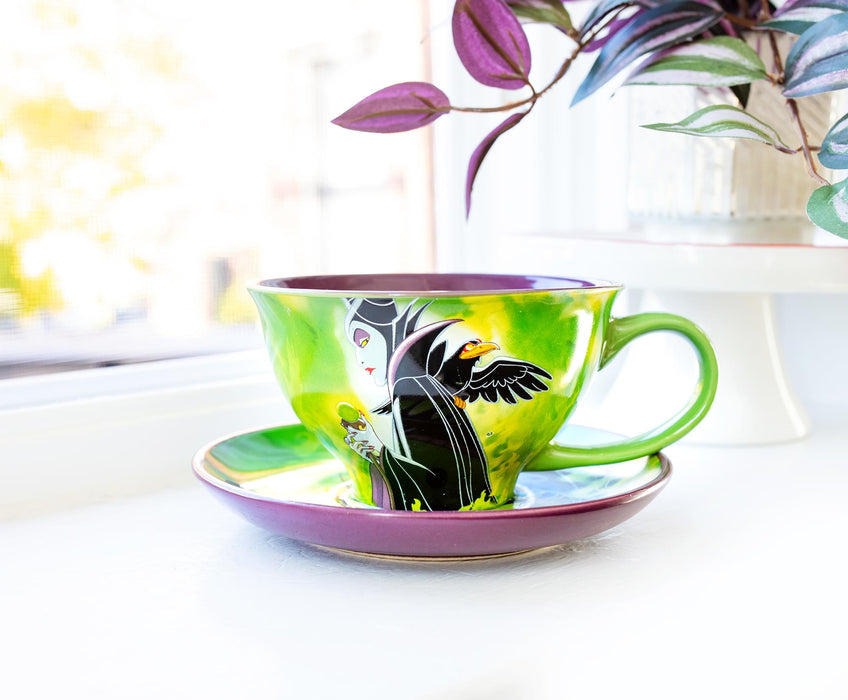 Disney Villains Maleficent Ceramic Teacup and Saucer Set