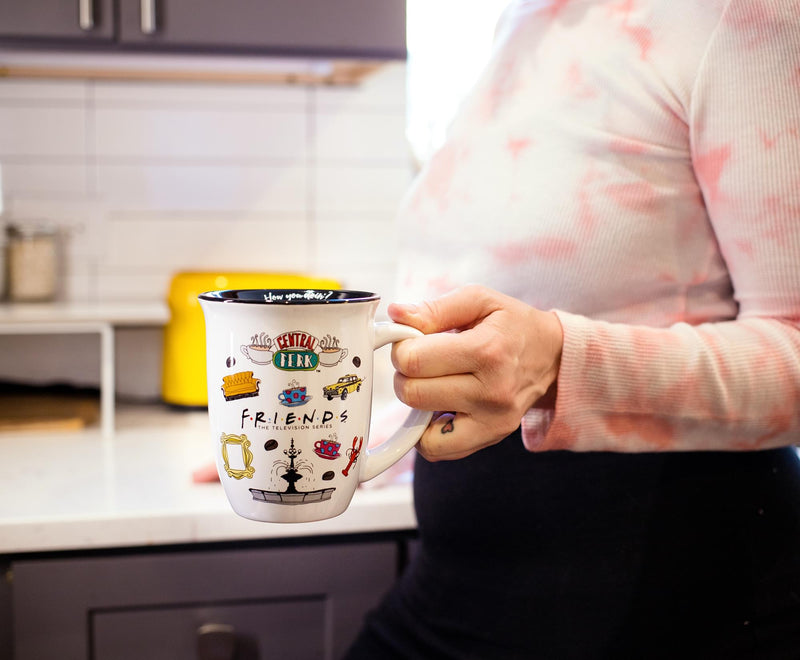 Friends Icons Wide Rim Latte Mug | Holds 16 Ounces product image 3 of 6