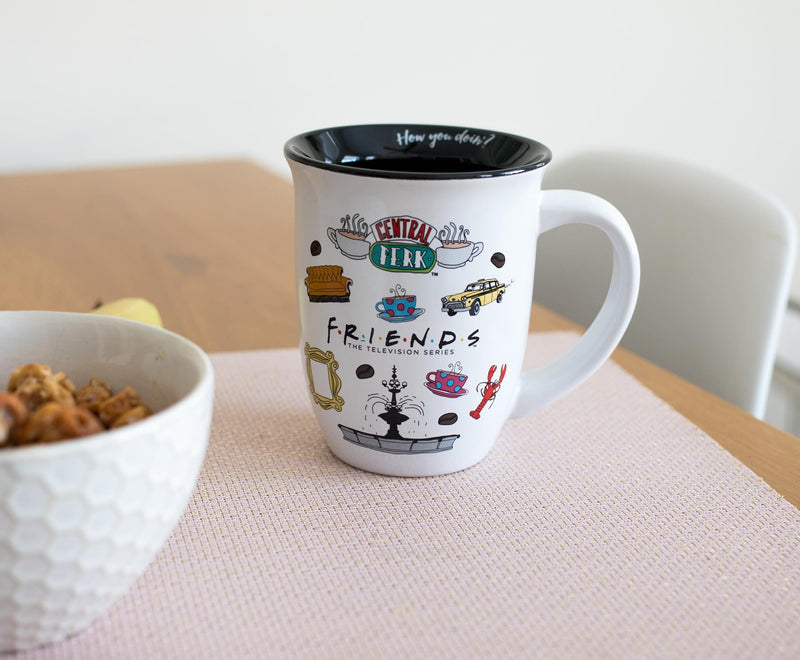 Friends Icons Wide Rim Latte Mug | Holds 16 Ounces product image 5 of 6