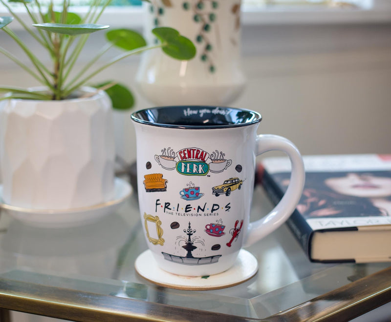 Friends Icons Wide Rim Latte Mug | Holds 16 Ounces product image 6 of 6