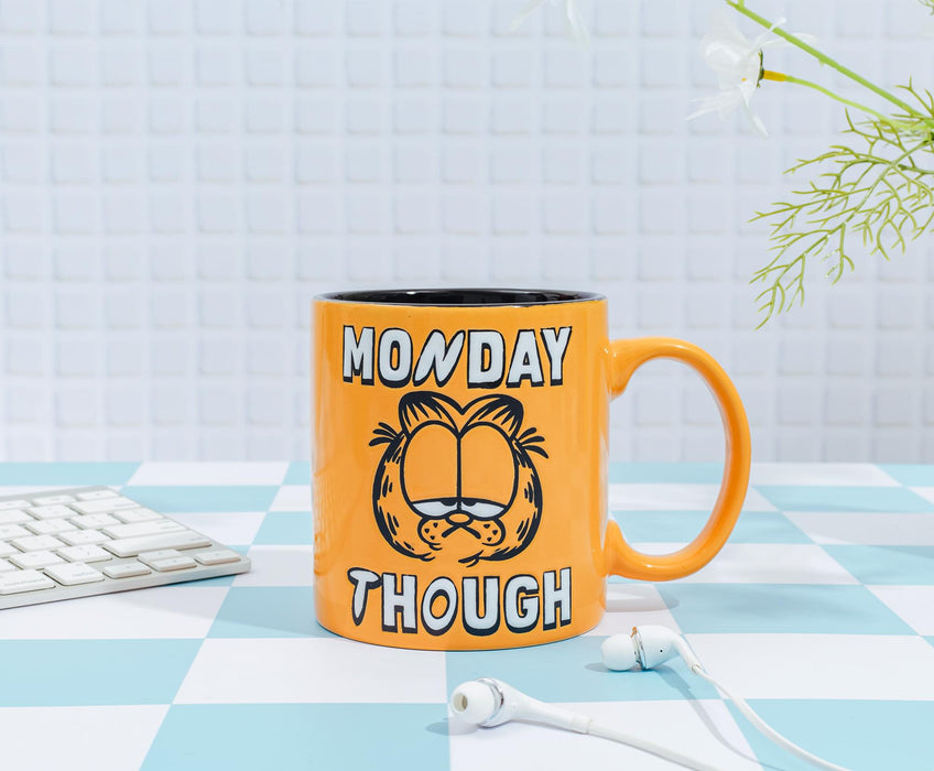 Garfield "Monday Though" Wax-Resist Ceramic Mug | Holds 20 Ounces