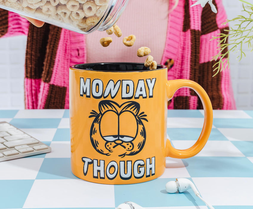 Garfield "Monday Though" Wax-Resist Ceramic Mug | Holds 20 Ounces