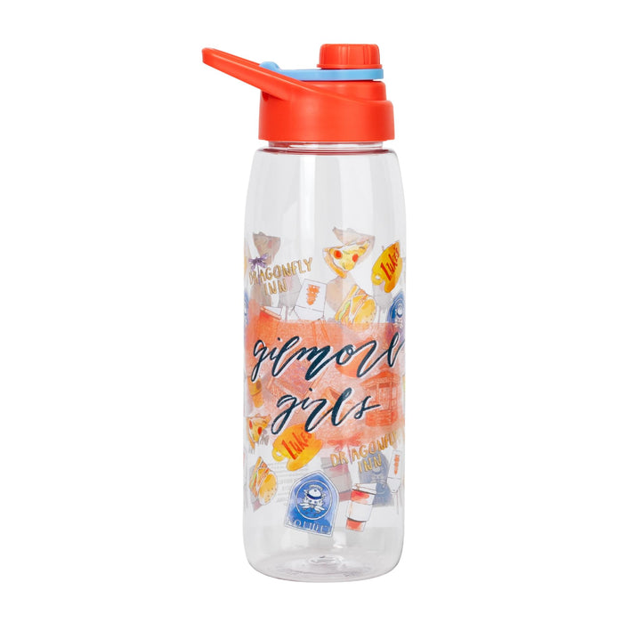 Gilmore Girls - Watercolor Pattern Icons Water Bottle | Holds 28 Ounces