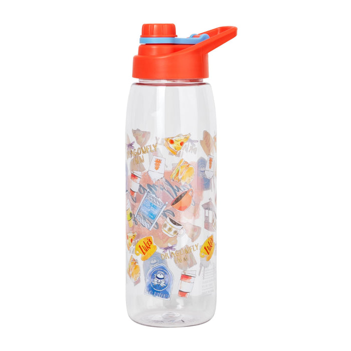 Gilmore Girls - Watercolor Pattern Icons Water Bottle | Holds 28 Ounces