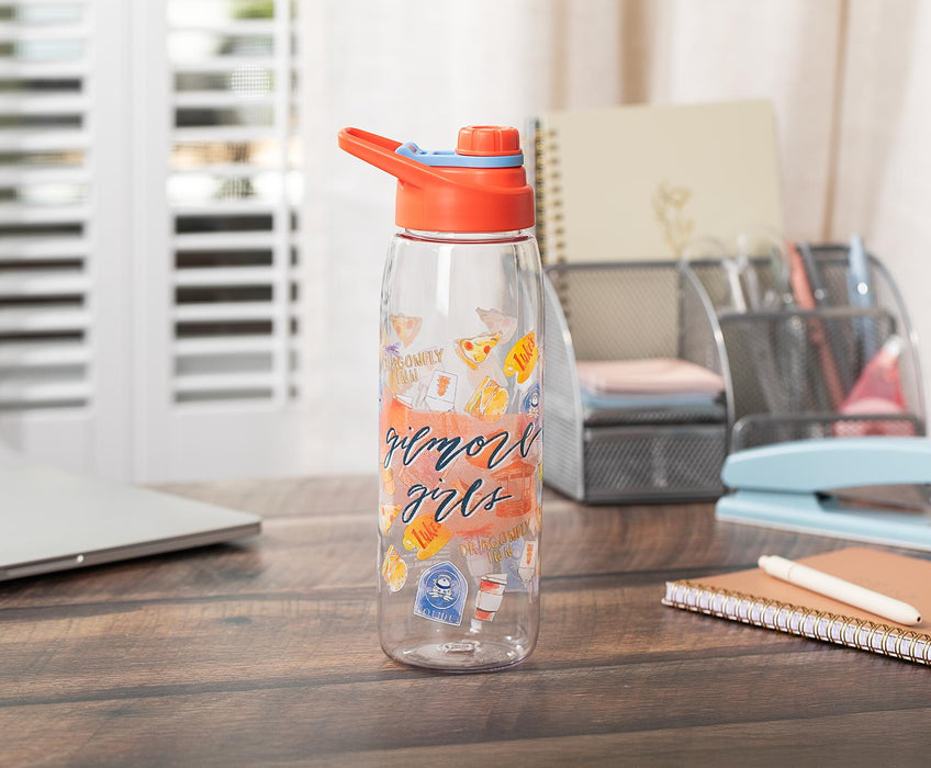 Gilmore Girls - Watercolor Pattern Icons Water Bottle | Holds 28 Ounces