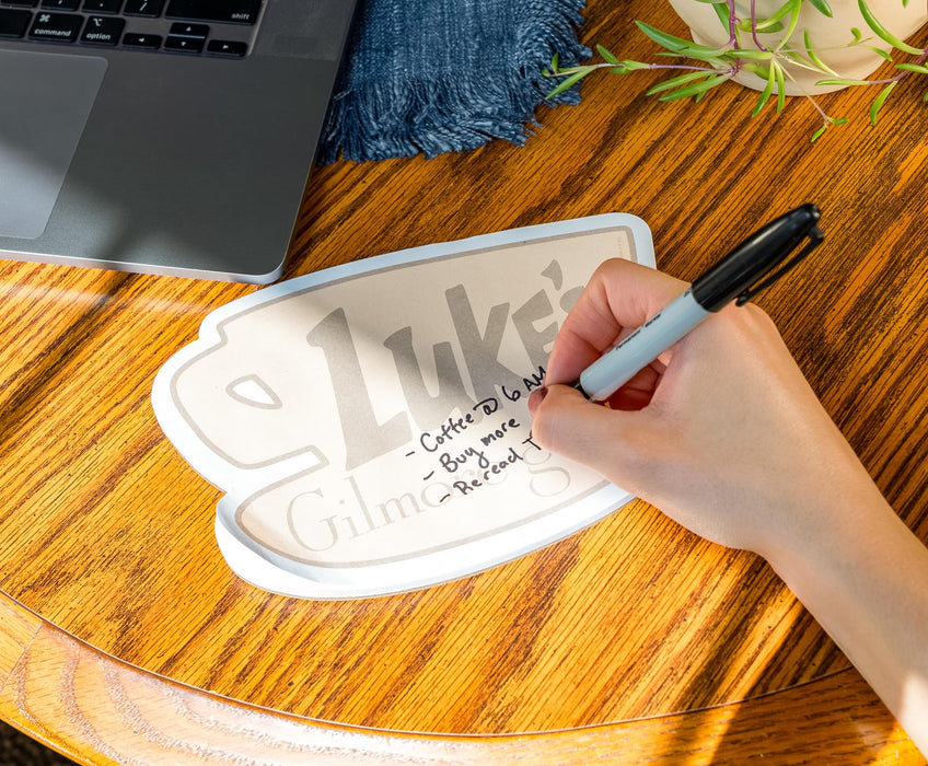 Gilmore Girls - "Luke's" Die-Cut Sticky Notepad | 8 x 6 Inches