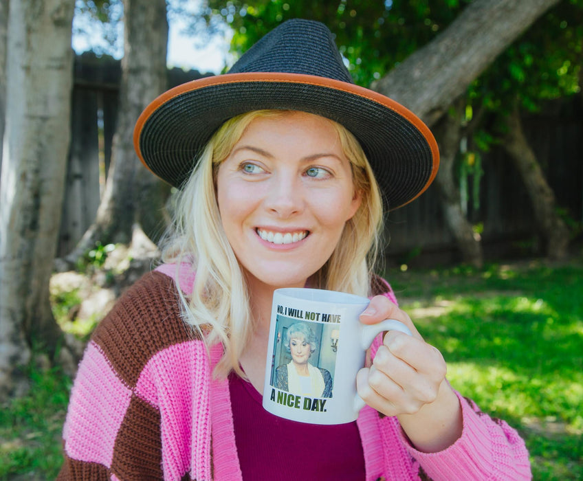 The Golden Girls Dorothy "Nice Day" Ceramic Mug | Holds 14 Ounces