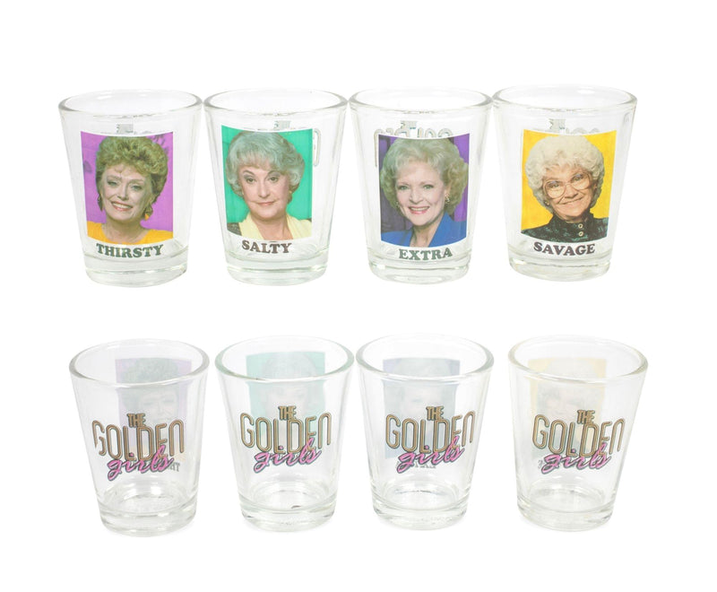 The Golden Girls "Thirsty Salty Extra Savage" 1.5-Ounce Mini Glasses | Set Of 4 product image 1 of 7