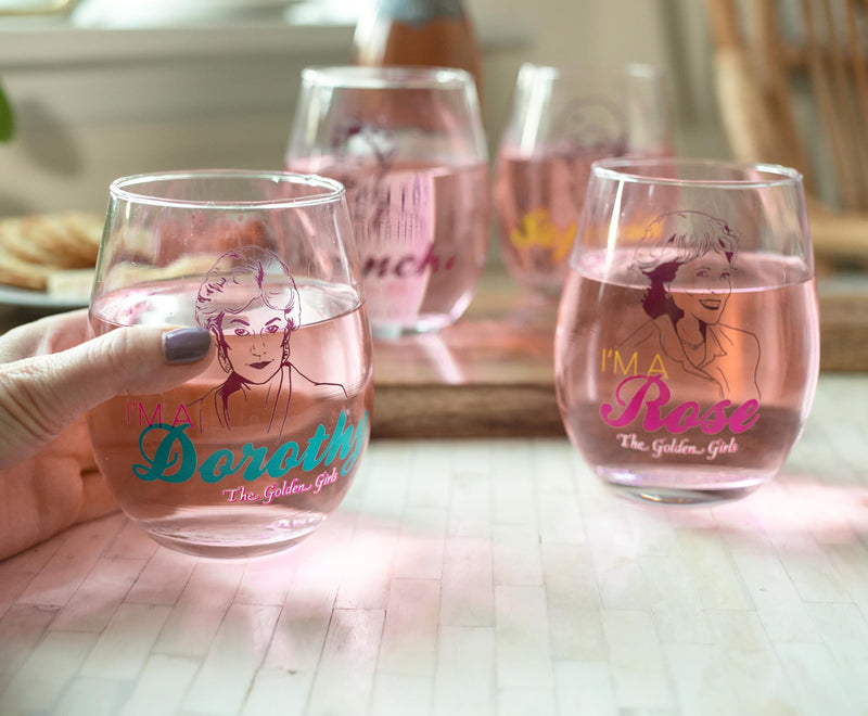 The Golden Girls Stemless Wine Glass Collectible Set of 4 | Each Holds 20 Ounces product image 2 of 7