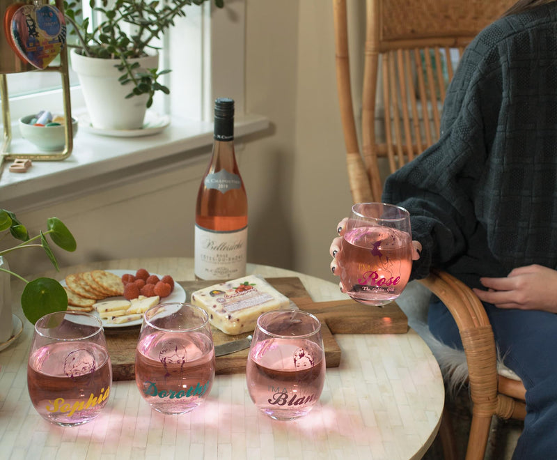 The Golden Girls Stemless Wine Glass Collectible Set of 4 | Each Holds 20 Ounces product image 4 of 7