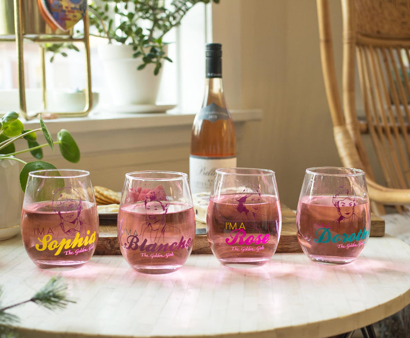 The Golden Girls Stemless Wine Glass Collectible Set of 4 | Each Holds 20 Ounces product image 6 of 7