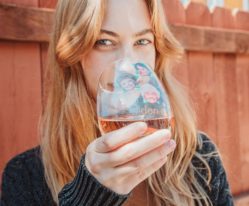 The Golden Girls Stars Stemless Wine Glass | Holds 20 Ounces