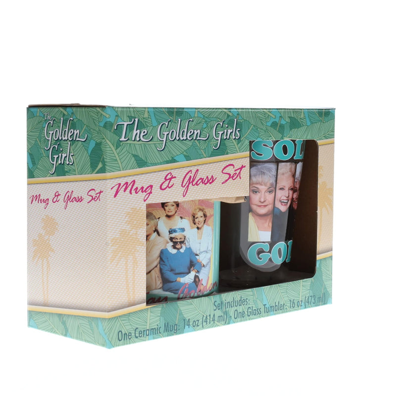 The Golden Girls "Stay Golden" Pint Glass and Coffee Mug Set product image 2 of 9