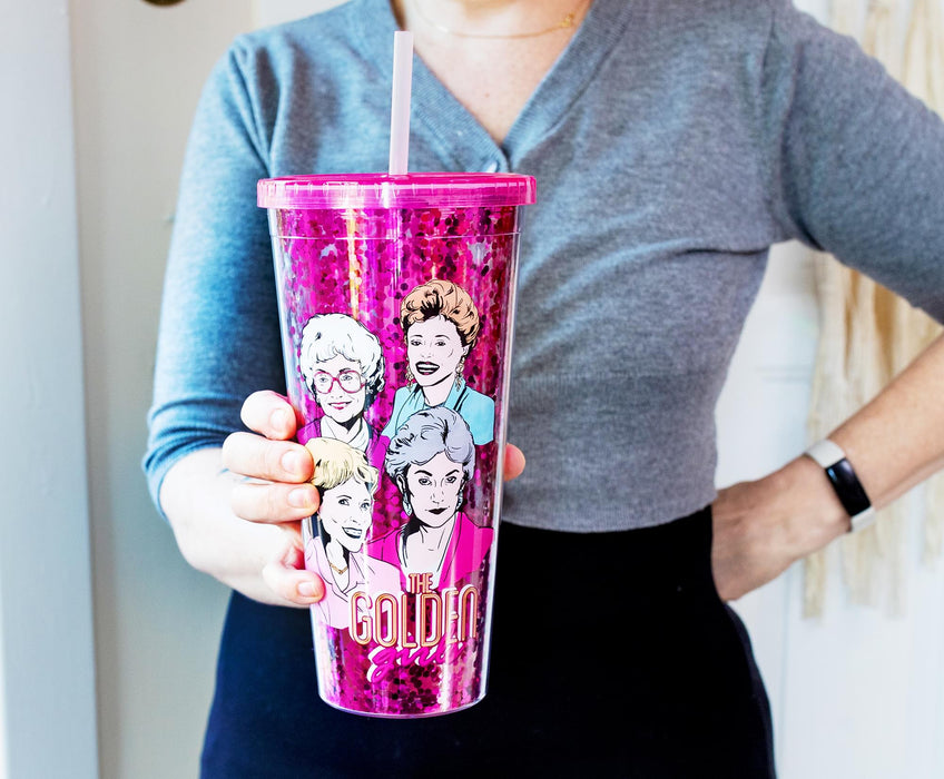 The Golden Girls Confetti Carnival Cup With Lid and Straw | Hold 32 Ounces
