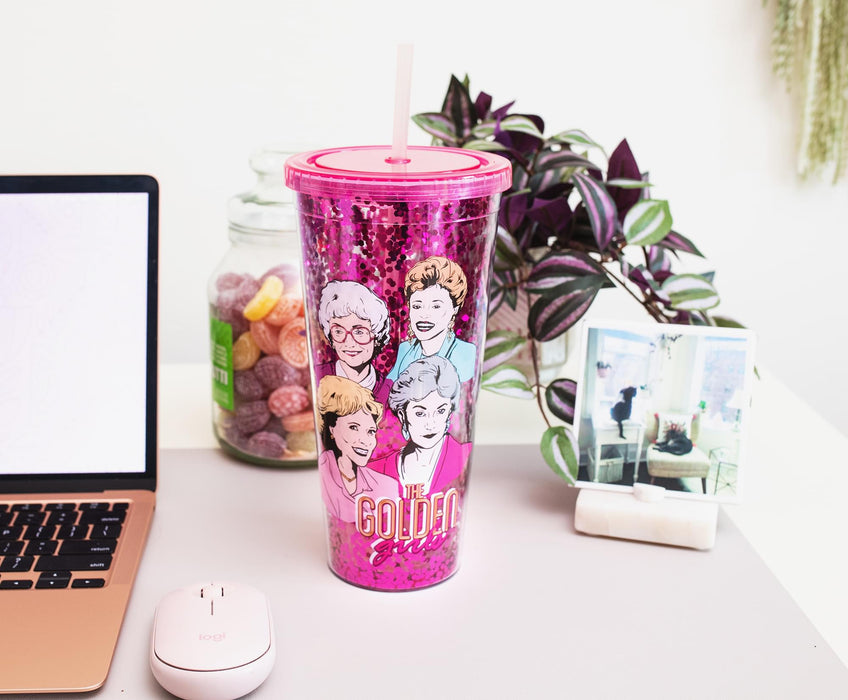 The Golden Girls Confetti Carnival Cup With Lid and Straw | Hold 32 Ounces