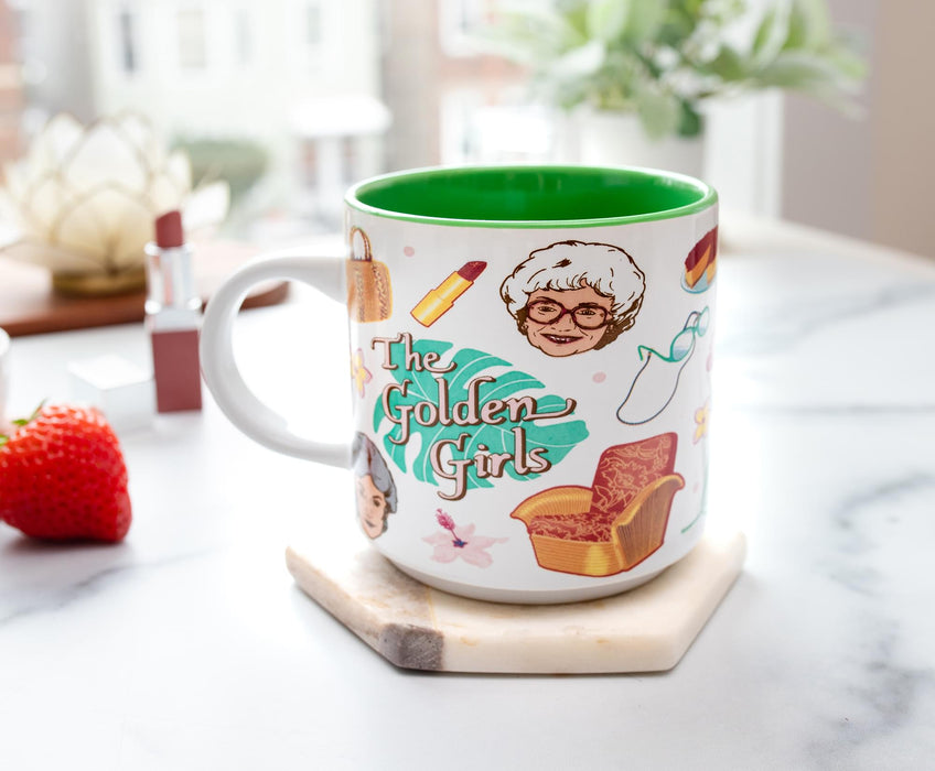 The Golden Girls Icons Ceramic Coffee Mug | Holds 13 Ounces