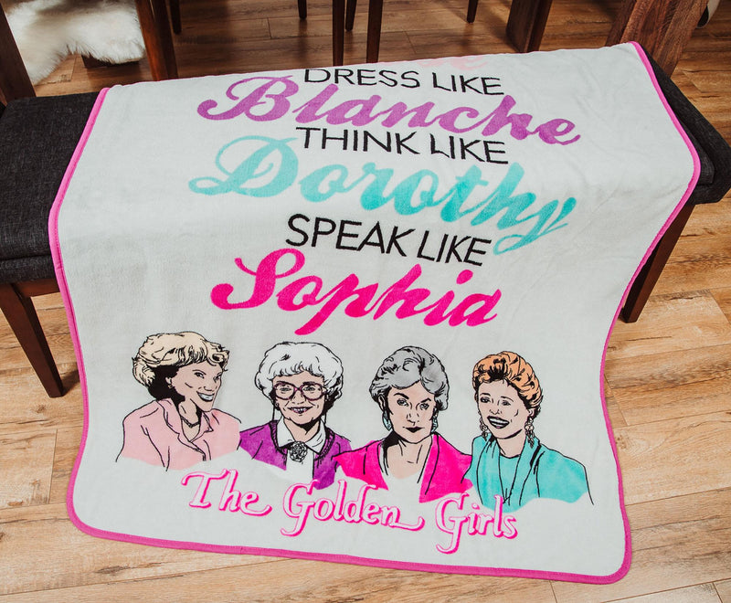 The Golden Girls "Live Like" Micro Plush Throw Blanket | 45 x 60 Inches product image 6 of 7