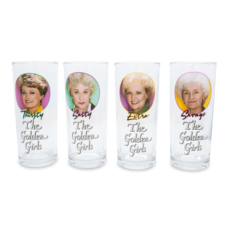The Golden Girls Frames Logo 10-Ounce Tumbler Glasses | Set of 4 product image 1 of 10