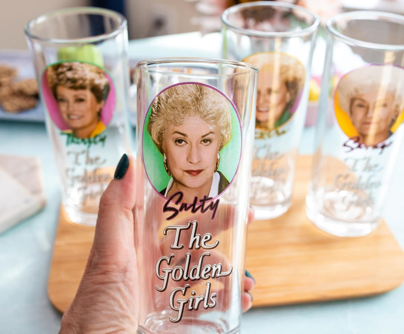 The Golden Girls Frames Logo 10-Ounce Tumbler Glasses | Set of 4 product image 4 of 10
