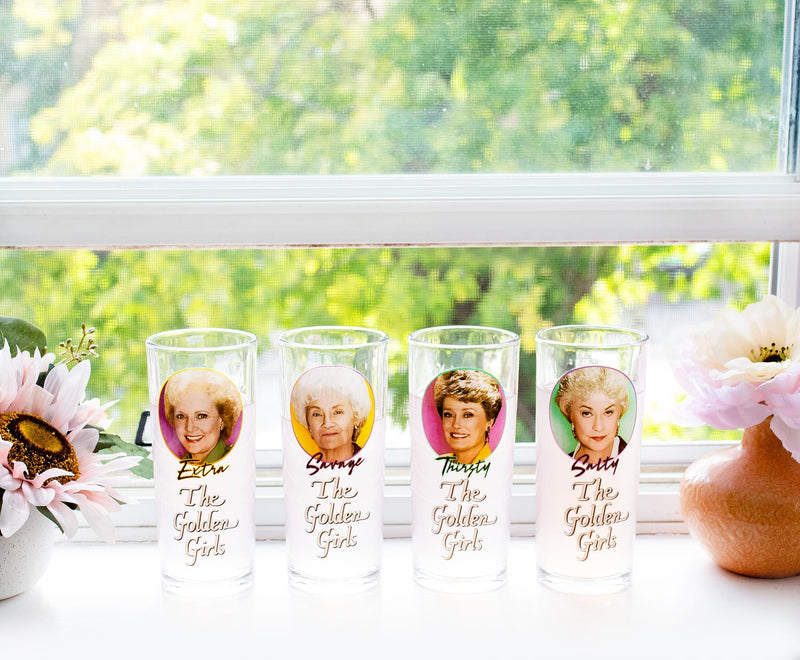 The Golden Girls Frames Logo 10-Ounce Tumbler Glasses | Set of 4 product image 10 of 10
