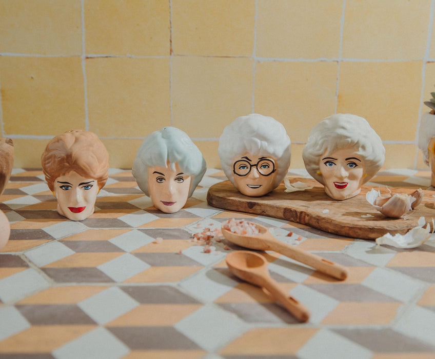 The Golden Girls - Rose and Blanche Ceramic Salt and Pepper Shakers | Set of 2