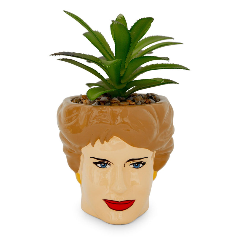 The Golden Girls Blanche 3-Inch Ceramic Mini Planter With Artificial Succulent product image 1 of 6