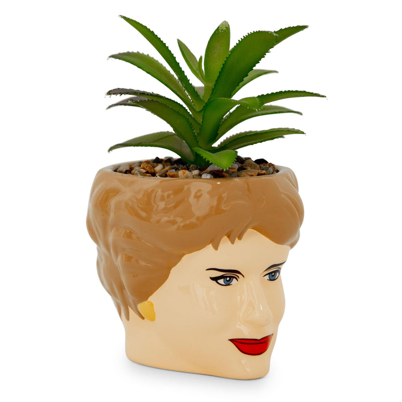 The Golden Girls Blanche 3-Inch Ceramic Mini Planter With Artificial Succulent product image 2 of 6