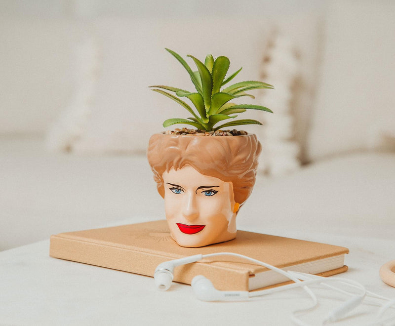 The Golden Girls Blanche 3-Inch Ceramic Mini Planter With Artificial Succulent product image 6 of 6