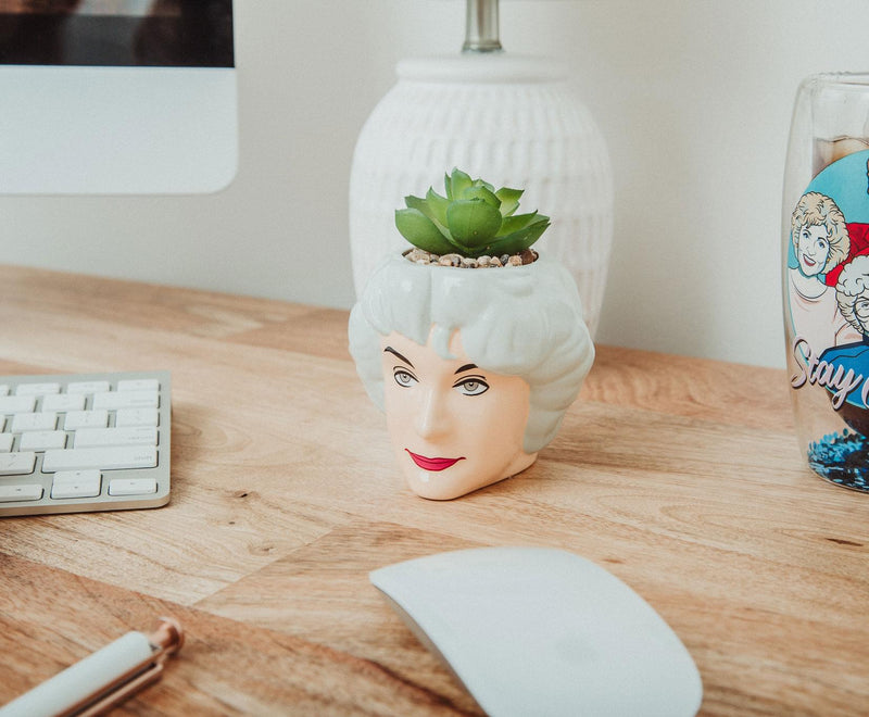 The Golden Girls Dorothy 3-Inch Ceramic Mini Planter With Artificial Succulent product image 4 of 6