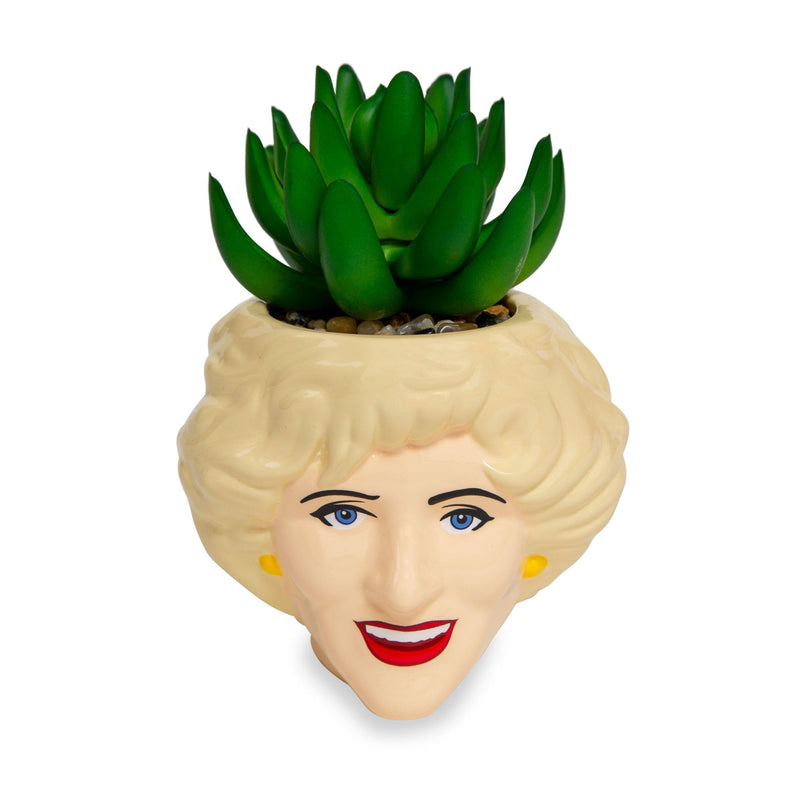 The Golden Girls Rose 3-Inch Ceramic Mini Planter With Artificial Succulent product image 1 of 9