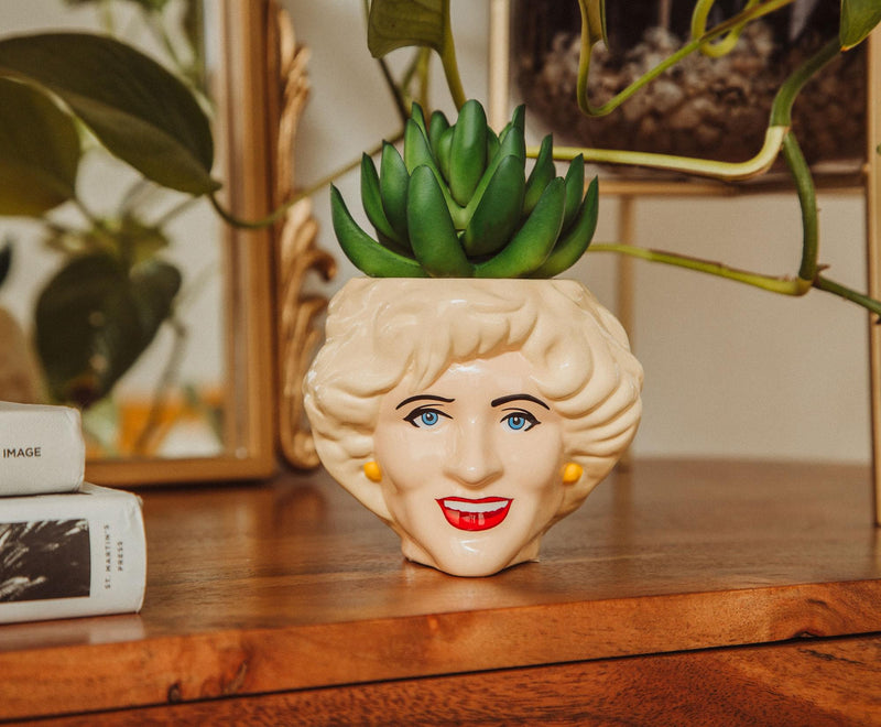 The Golden Girls Rose 3-Inch Ceramic Mini Planter With Artificial Succulent product image 6 of 9